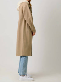 Mystree - Twofer Hoodie Solid Coat
