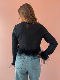 Sans Souci - Susie Feather Trim Top
