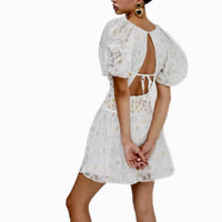 For Love & Lemons - Lupita Mini Puff Sleeve Dress