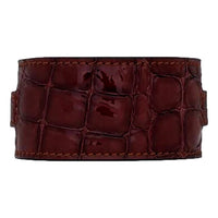 Saint Laurent - Women's Le Carre Croc Embossed Leather Double Wrap Bracelet