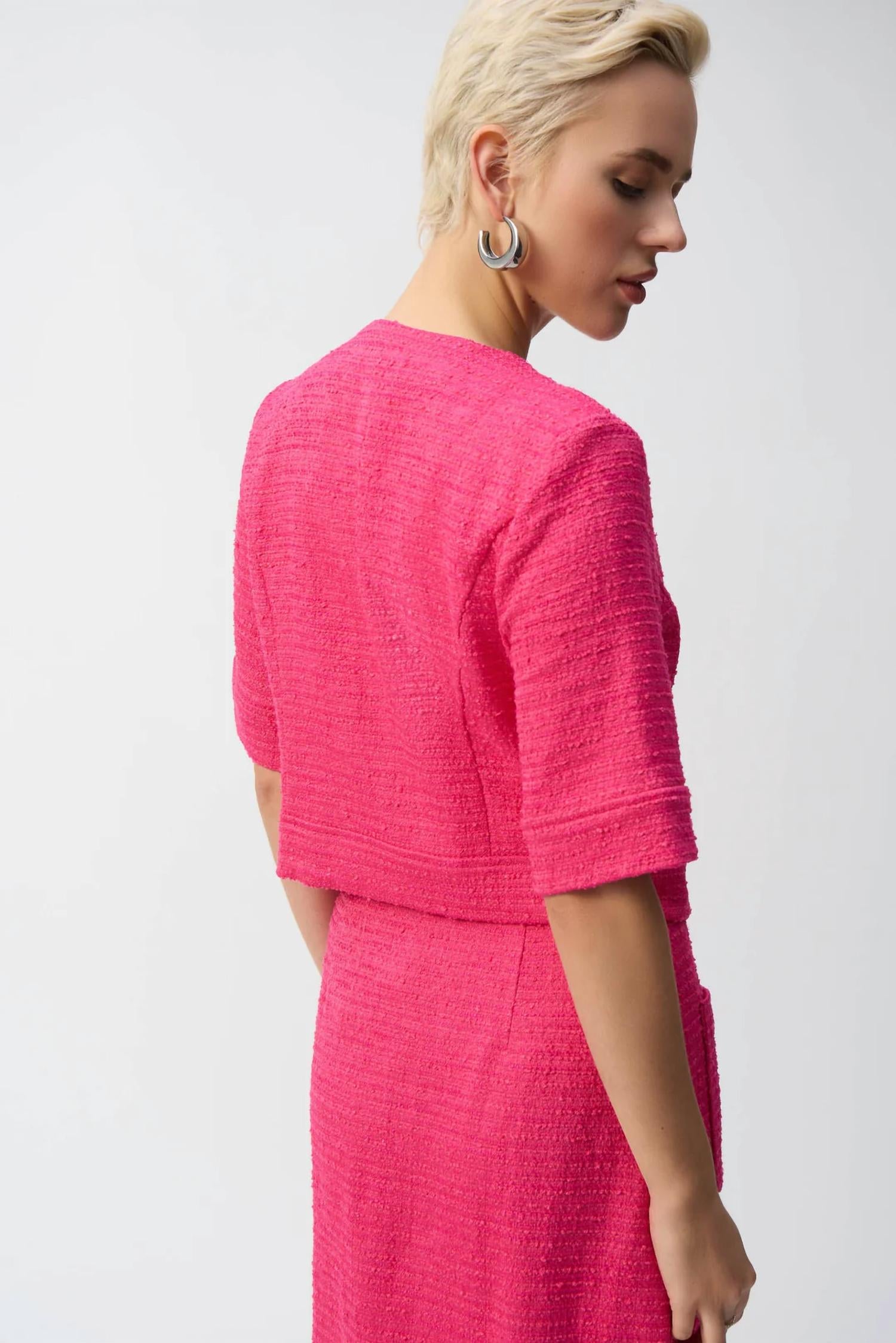 Joseph Ribkoff - Bouclé Cropped Jacket