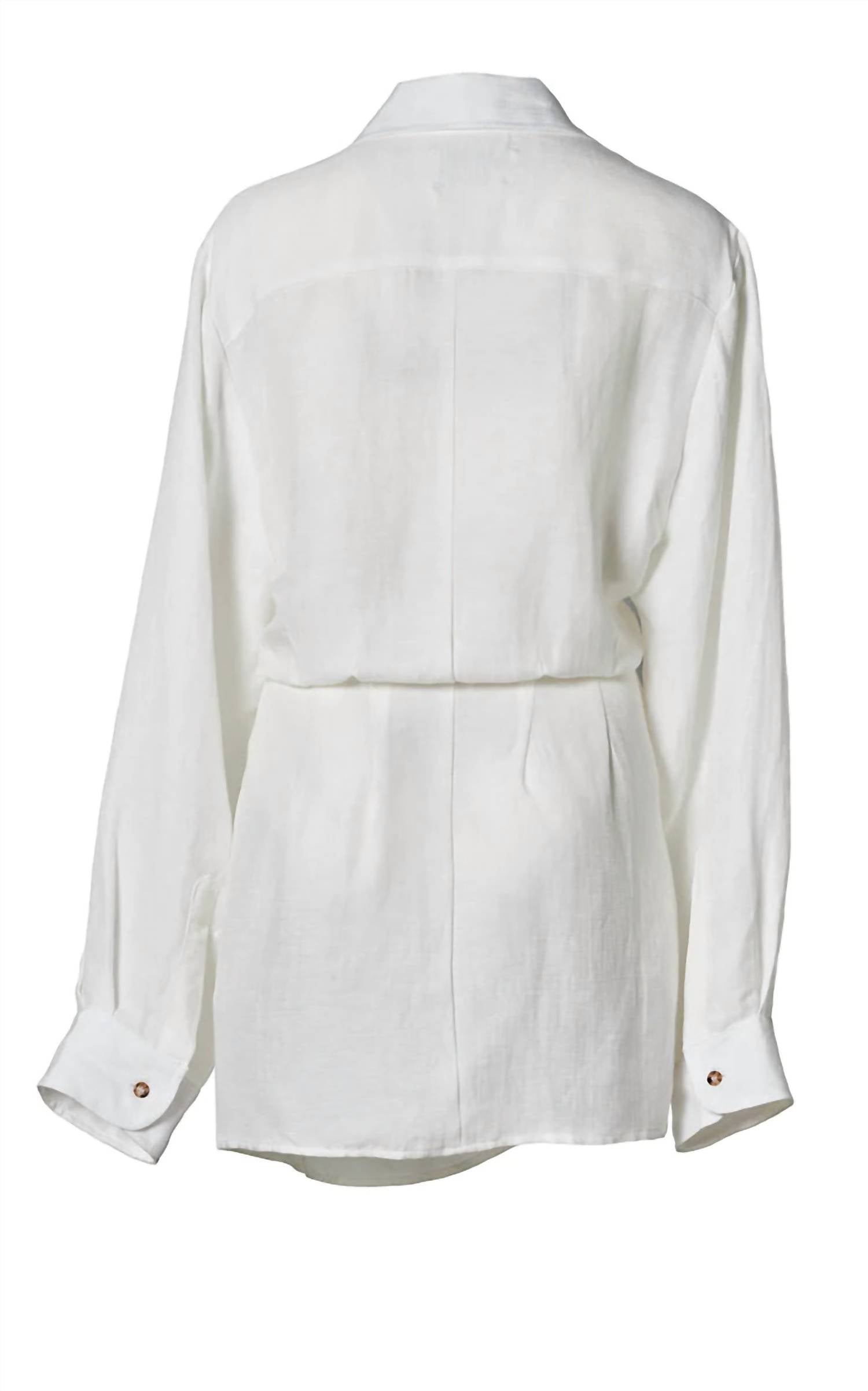 Anemos - Women's L.a. Button Down Mini Wrap Dress
