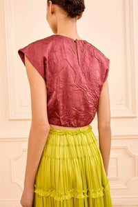 Ulla Johnson - Gisella Satin Crop Top