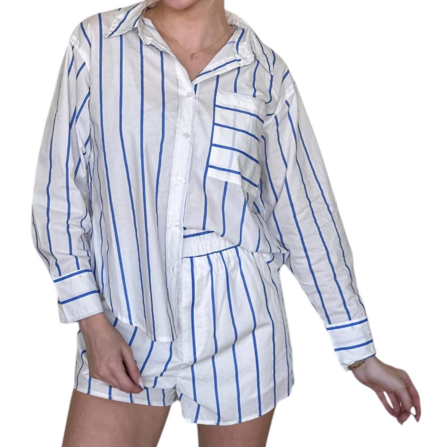 Day + Moon - Striped Matching Set