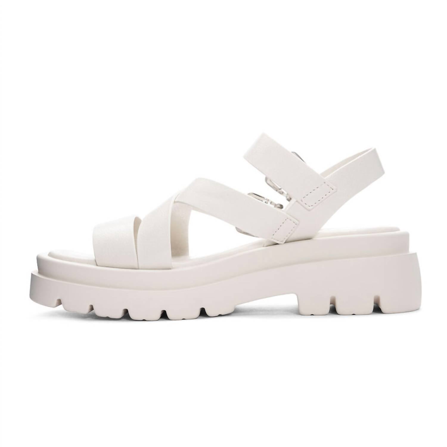 CHINESE LAUNDRY Women's Khan Smooth Sandals in bone - women's sandal - detail view