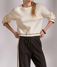 Elan - Women's Long Sleeves Crewneck Sweater