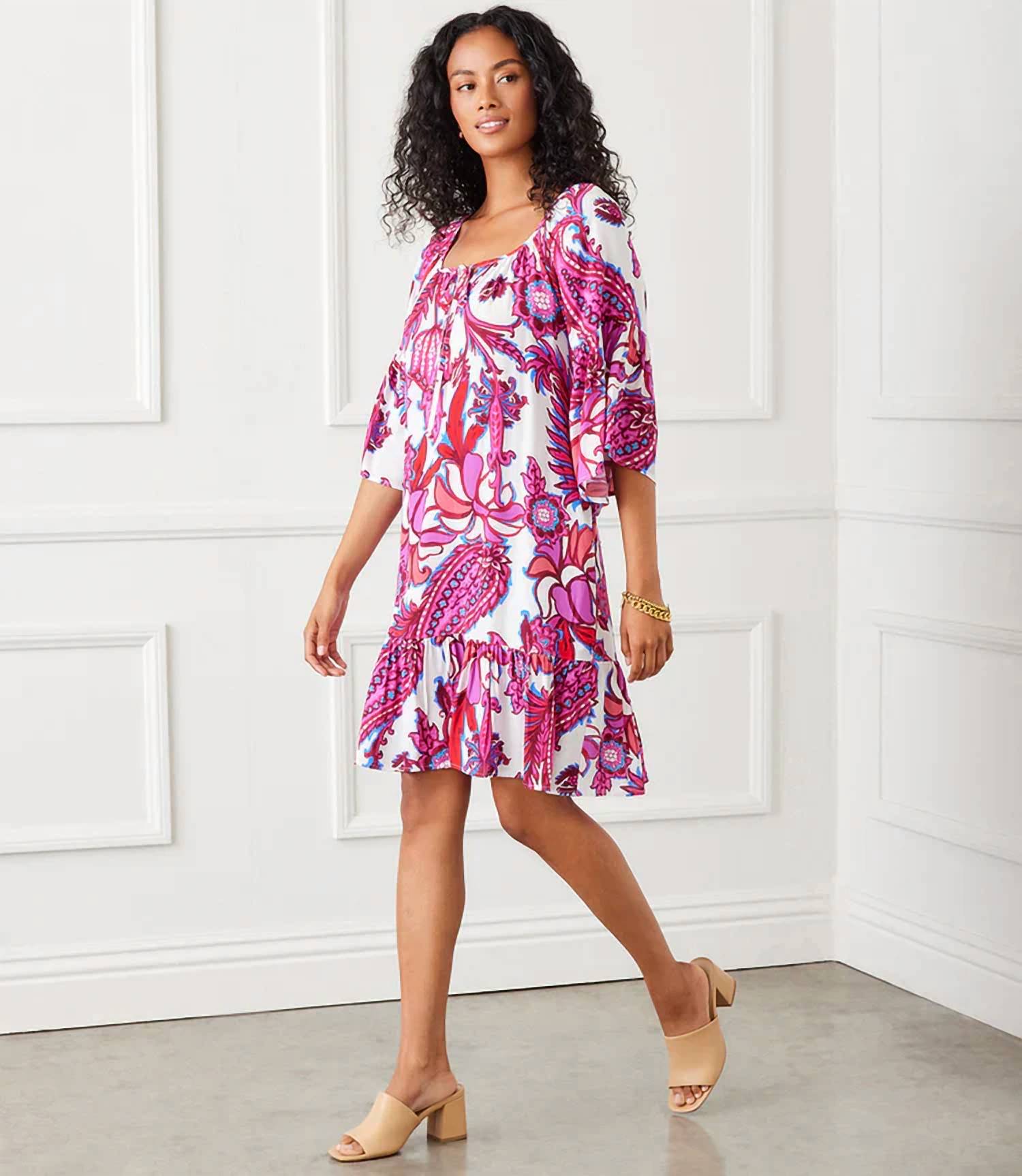Karen Kane - Raela Ruffle Hem Mini Dress