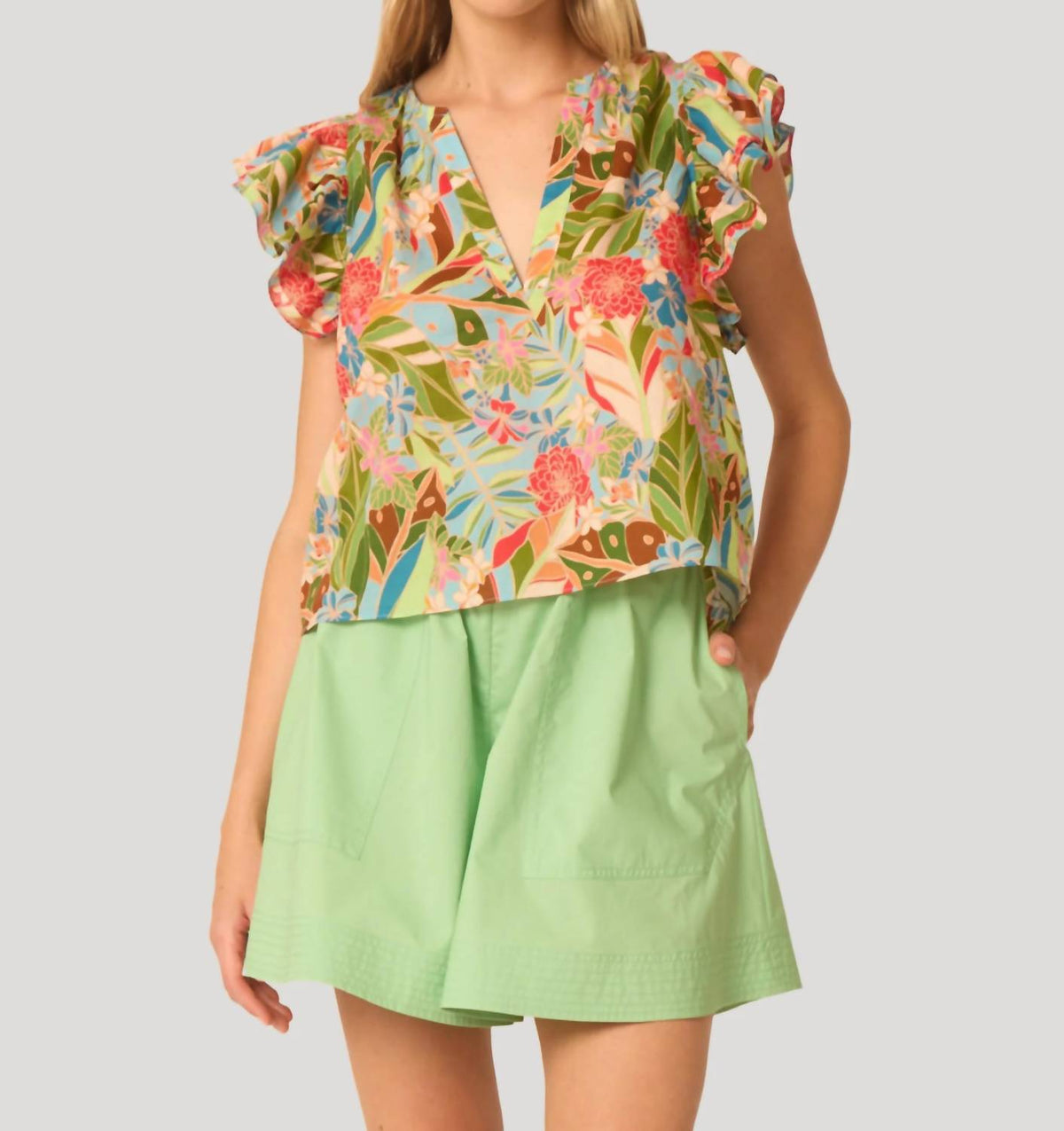 Gilner Farrar - Orla V Neck Blouse