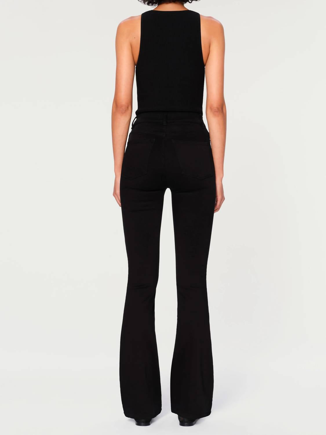 DL1961 - Women's Bridget Bootcut High Rise Jeans in hail - women's jeans - detail view