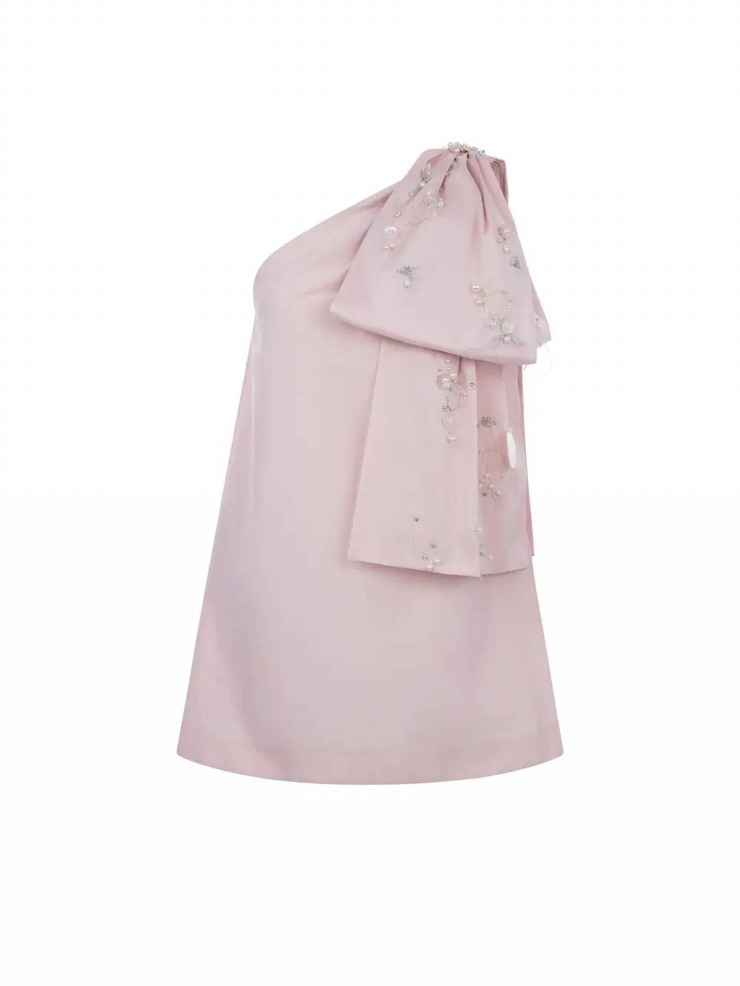 Bernadette - Winnie Pearl Embroidery Short Dress
