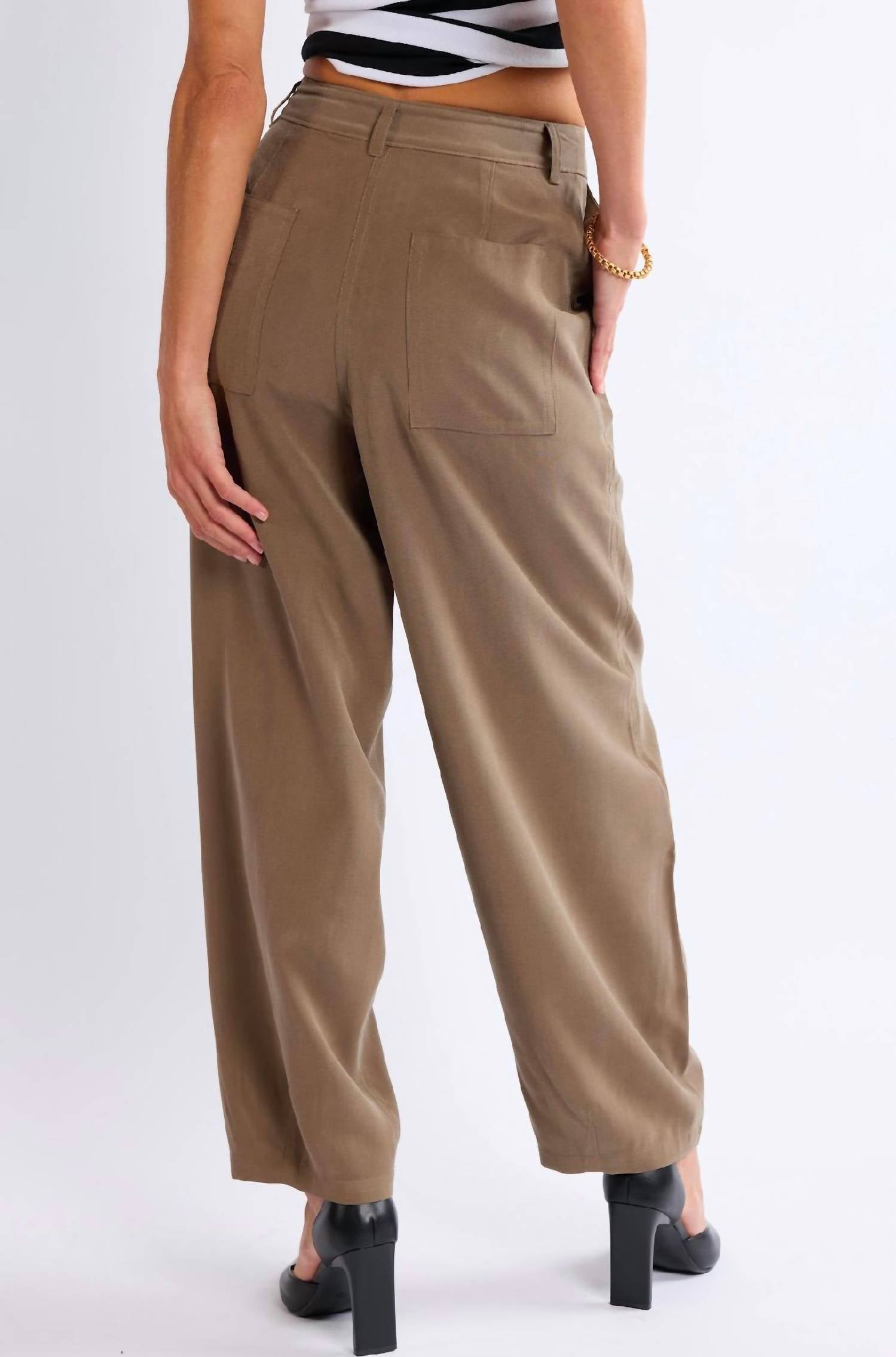 Sadie & Sage - Poetry Barrel Leg Trouser