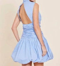 Dolce Cabo - Poplin Striped Bubble Mini Dress