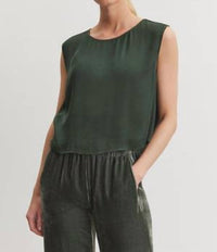 Velvet By Graham & Spencer - Bonny Sleeveless Satin Top