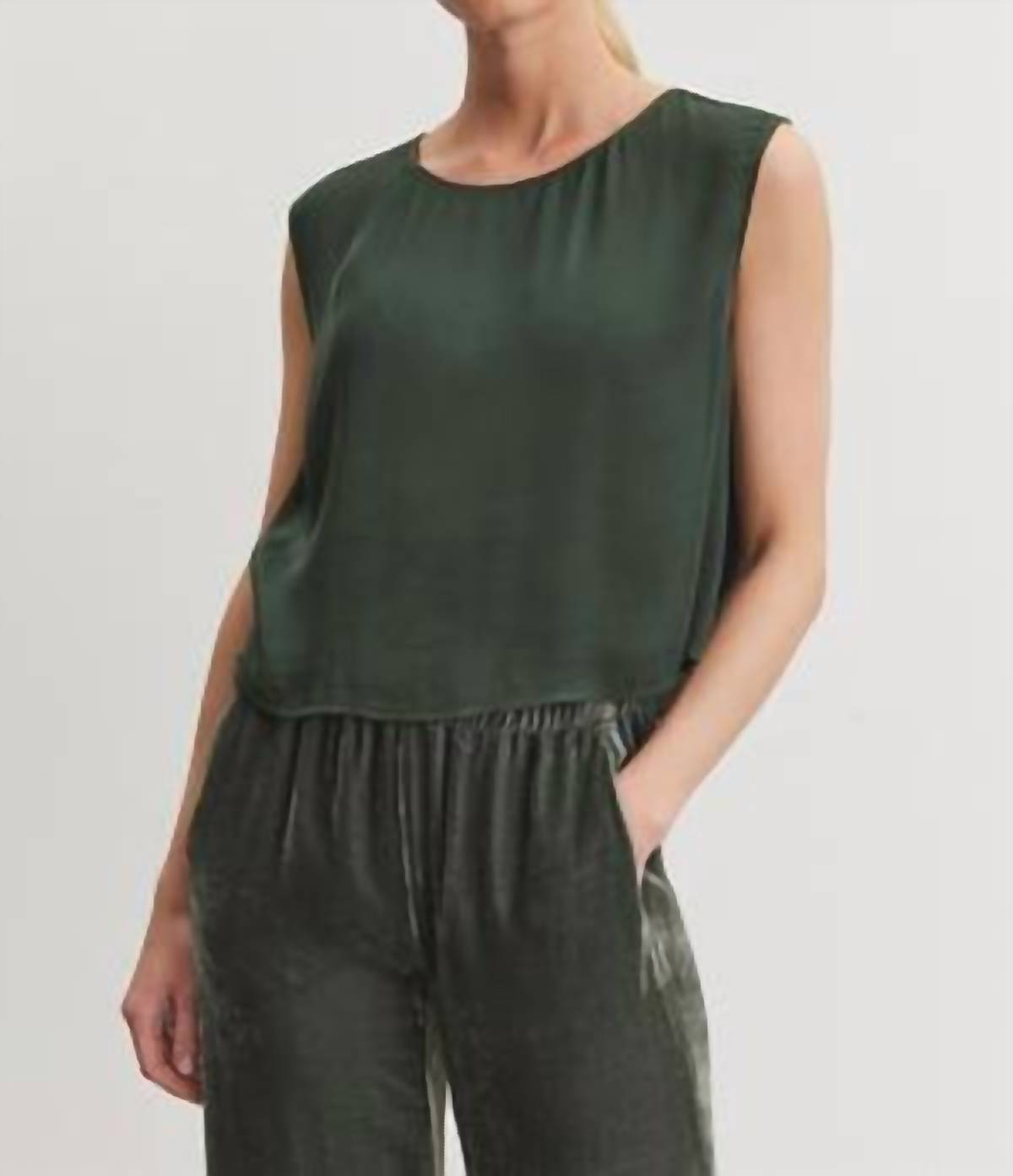Velvet By Graham & Spencer - Bonny Sleeveless Satin Top
