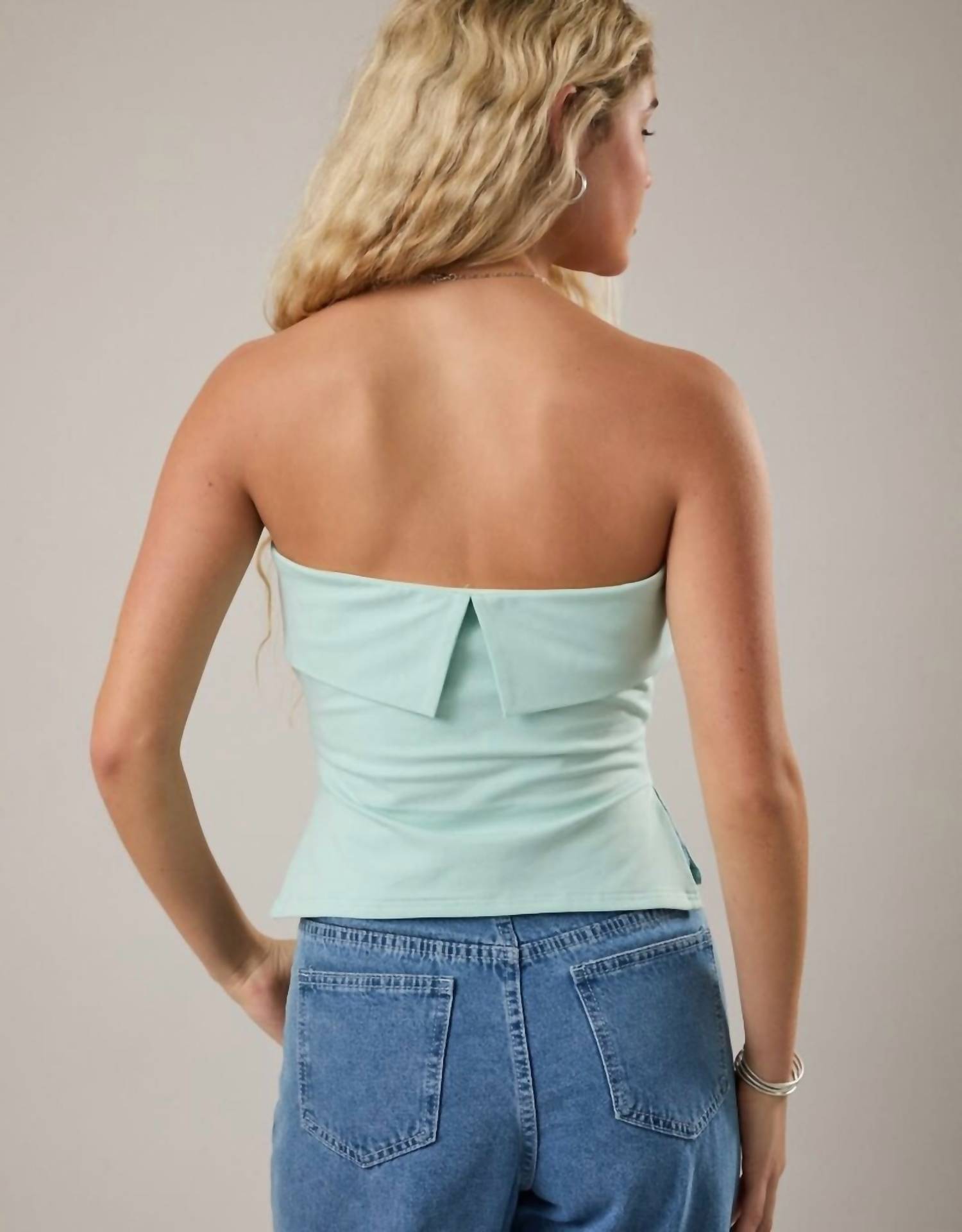 Le Lis - Serene Strapless Folded Knit Tube Top