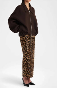Khaite Women's Odin Jacket in dark brown - women's jacket - detail view