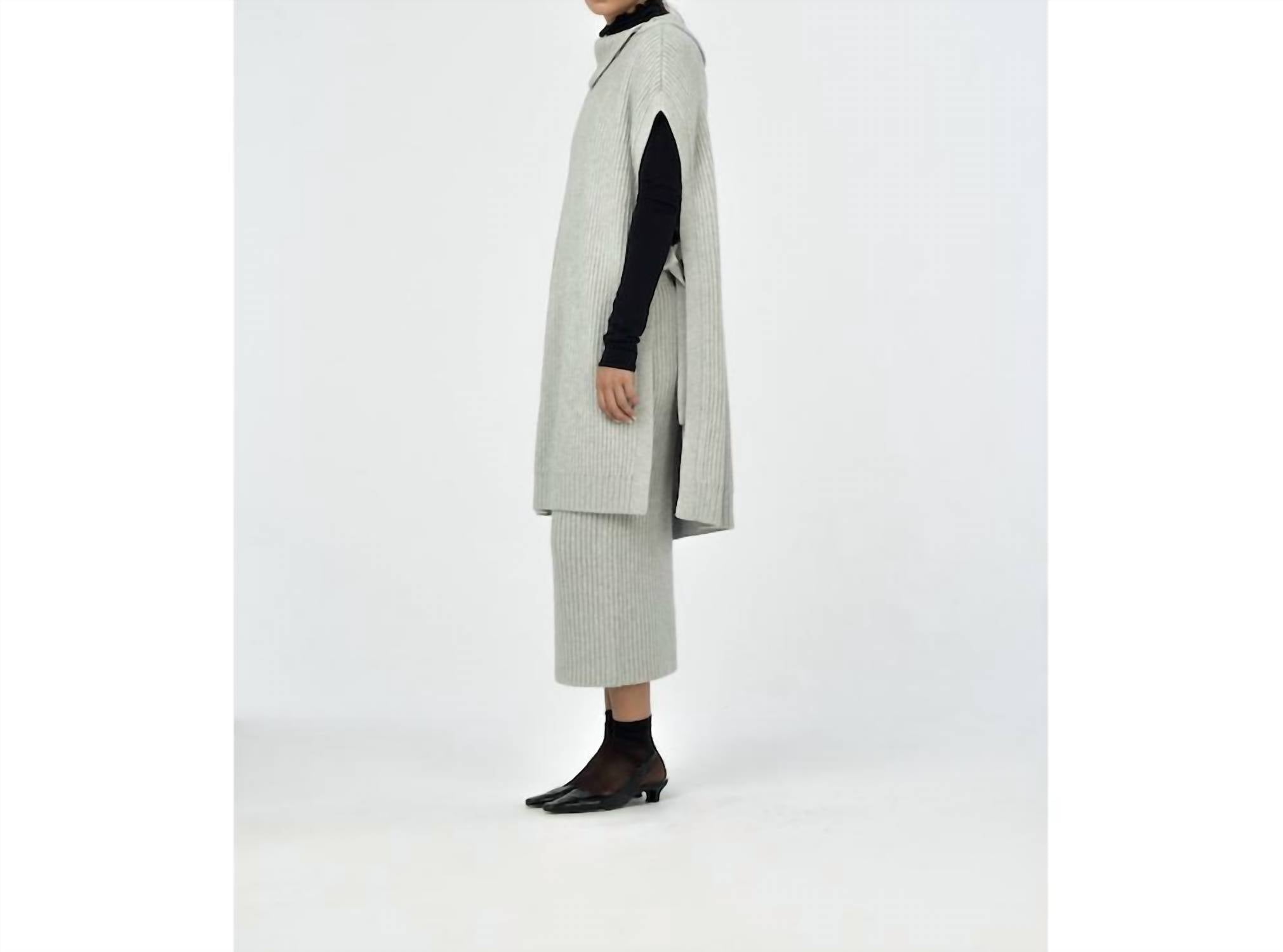 Paper Label - Ophelia Turtle Neck Poncho Sweater
