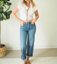 Bishop + Young - Raphael Ruffle White Top