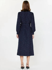 Current Air - Long Sleeve Button Down Midi Dress