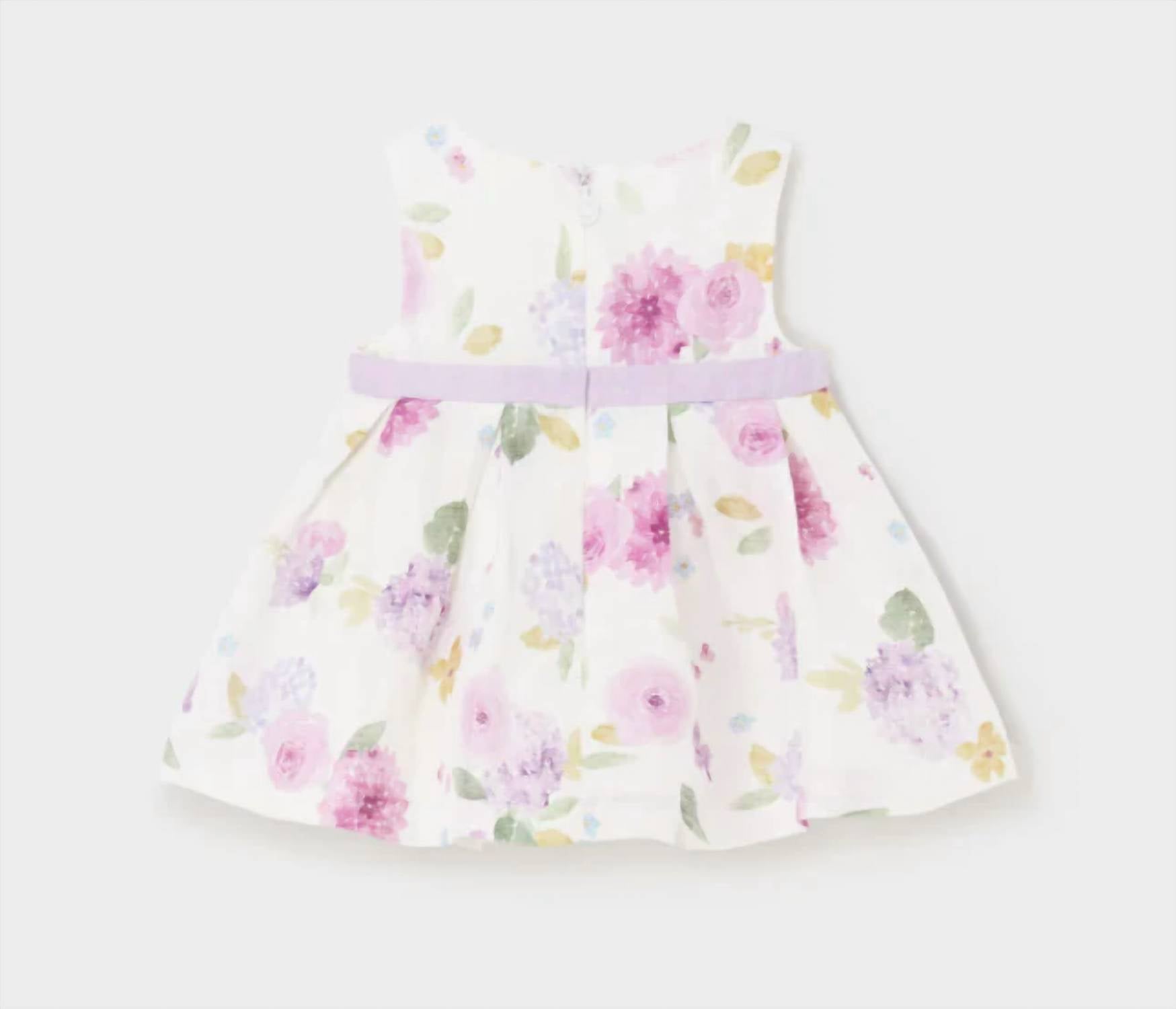 Mayoral - Girl's Floral With Bow Dress