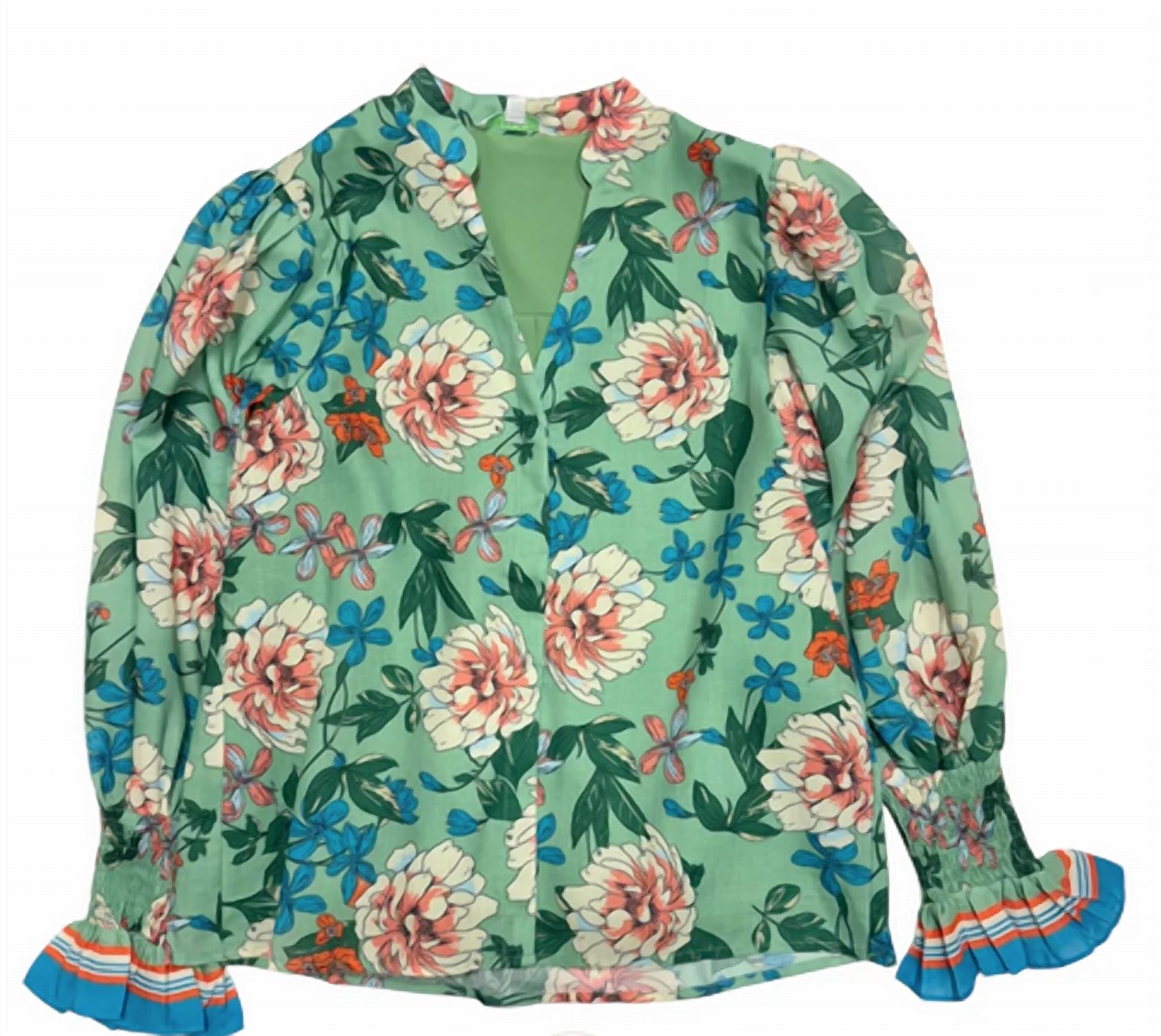 Jade - Women's Split V-neck Blouse