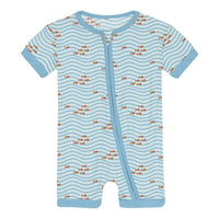 Kickee - Infant & Toddler Unisex Shorty Sleeper With Zipper