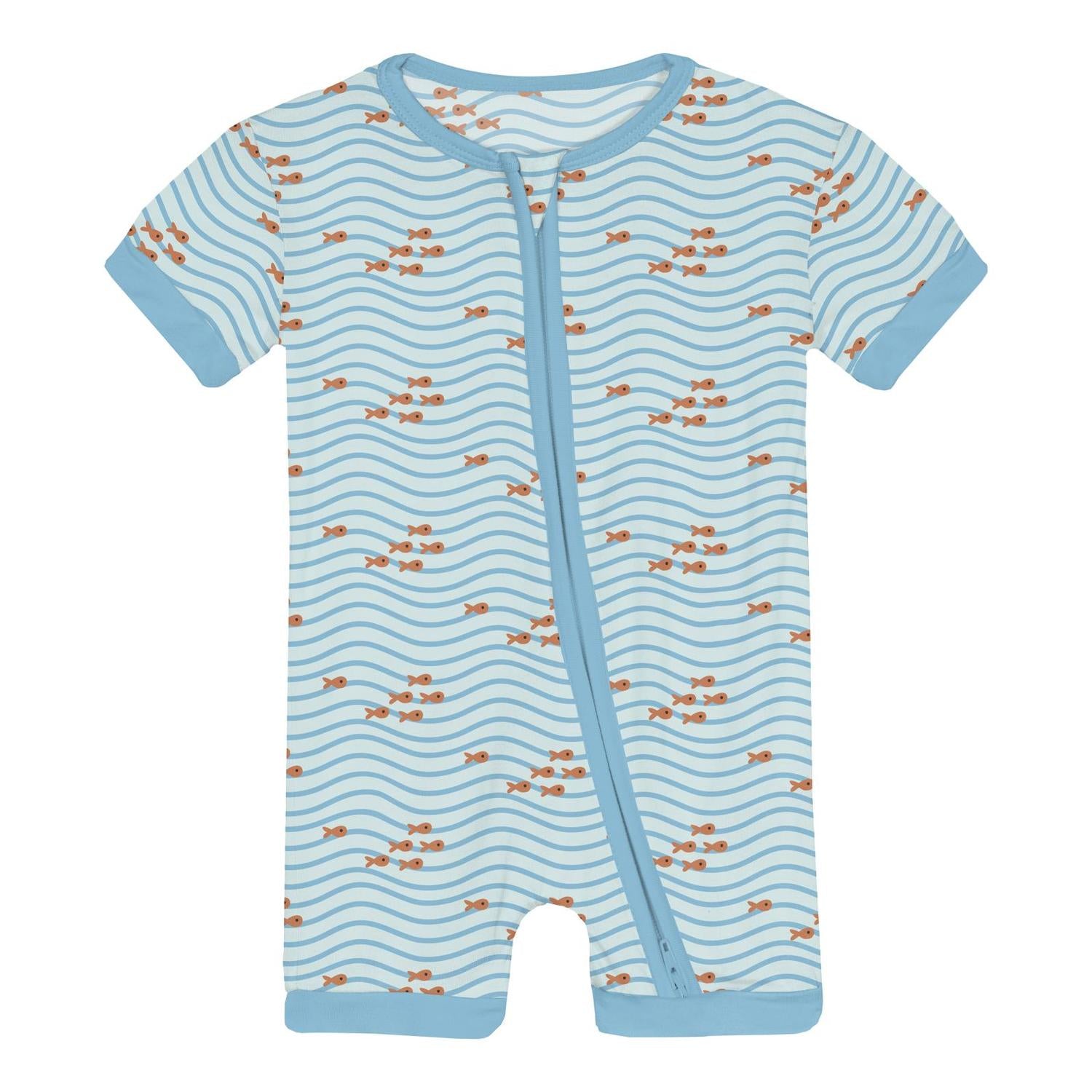 Kickee - Infant & Toddler Unisex Shorty Sleeper With Zipper