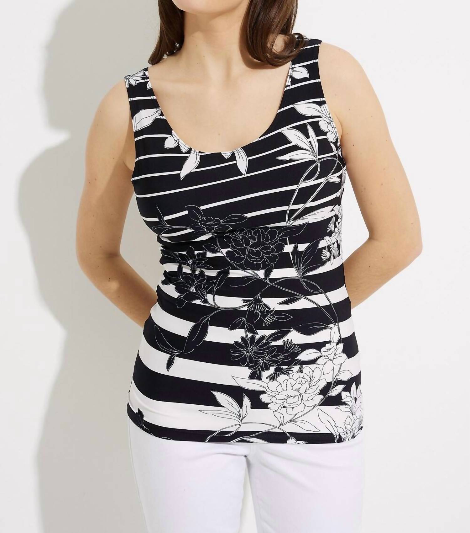 Joseph Ribkoff - Striped & Floral Top