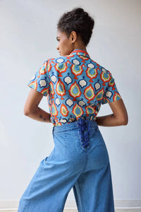 Hope For Flowers - Scarf Tie Button Down Top