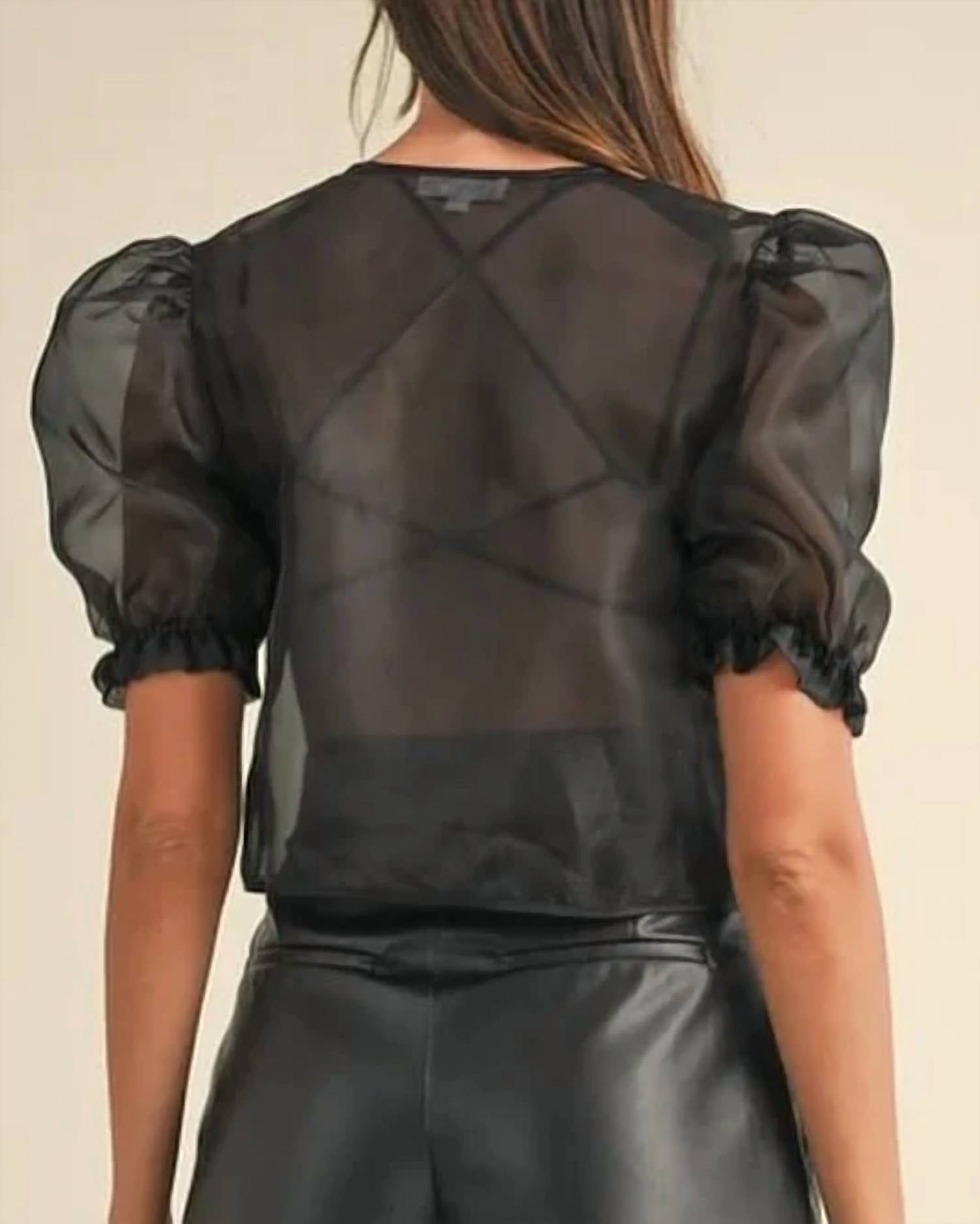Mable - Clara Tie Front Top