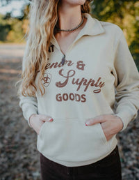 Ariat - Denim & Supply 1/2 Zip Sweatshirt - Plus