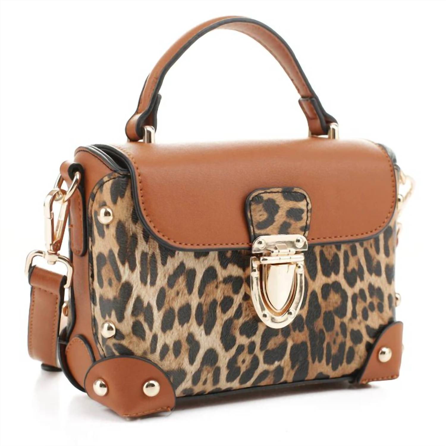 Handbag Factory Corp - Women's Color Block Crossbody Bag