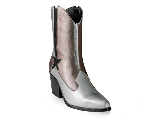 Women's Metallic Premium Leather Stella Boots