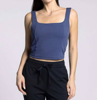 Thread & Supply Clara Tank in crown blue rib - women's tank top