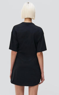 SIMKHAI Livia Mini Dress in black - women's dress - detail view