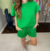See And Be Seen - Call My Jet Textured Shorts