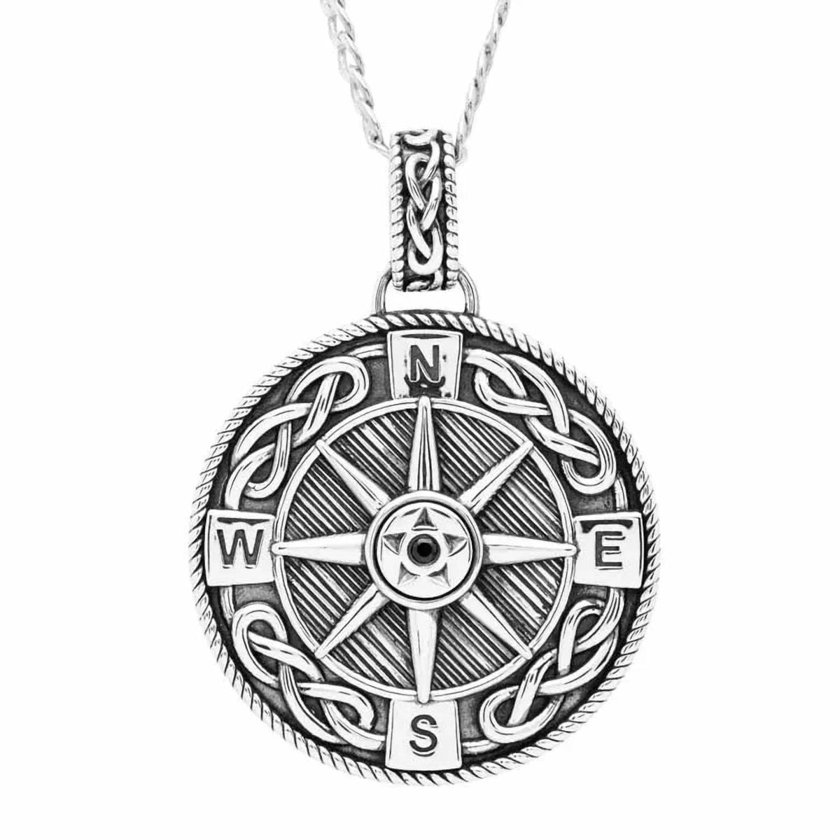 Shanore - Men’s Celtic Compass North Star Polaris Necklace
