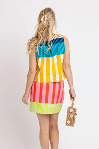 Karlie - Women's Summer Social Stripe Skirt