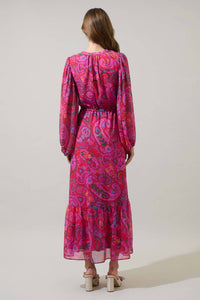 Sugarlips - Anais Floral Mauder Balloon Maxi Dress