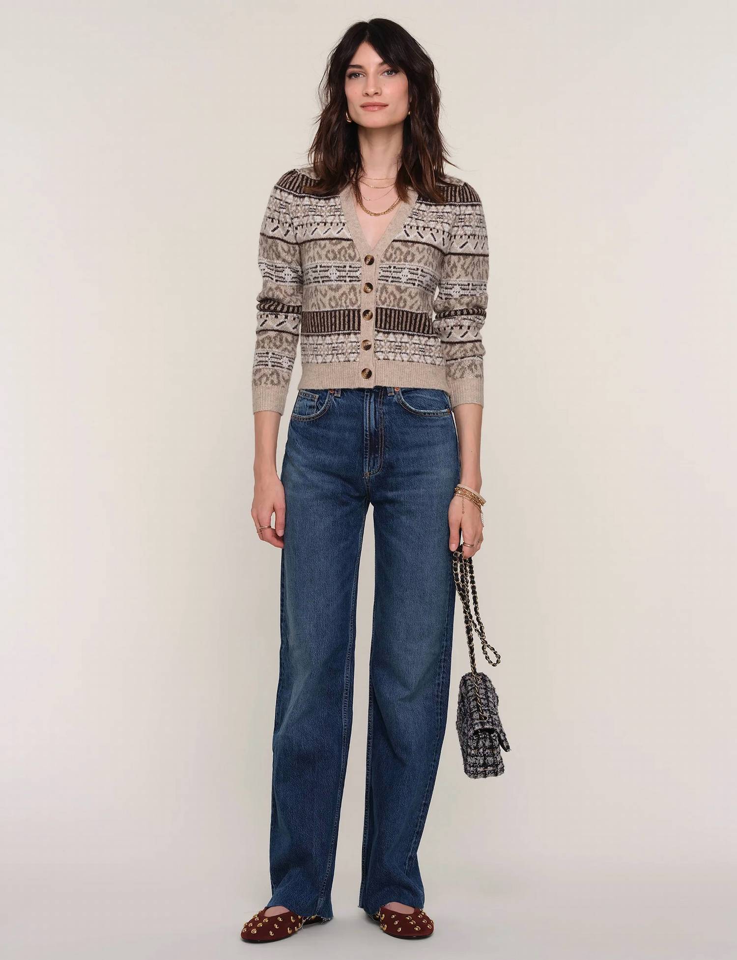 Heartloom - Ruta Button Front Crop Cardigan