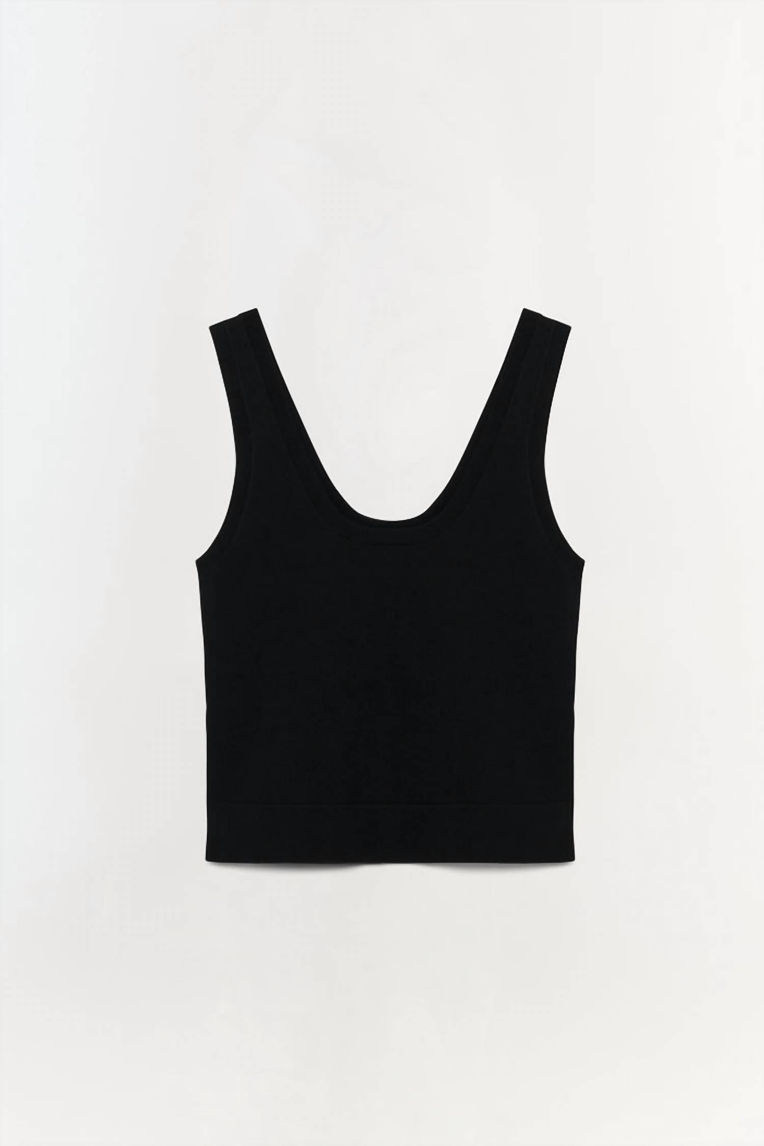 SIMKHAI Uri Tank Top in black - women's tank top - alternate view