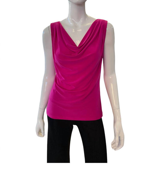 Frank Lyman - Draped Neck Sleeveless Top