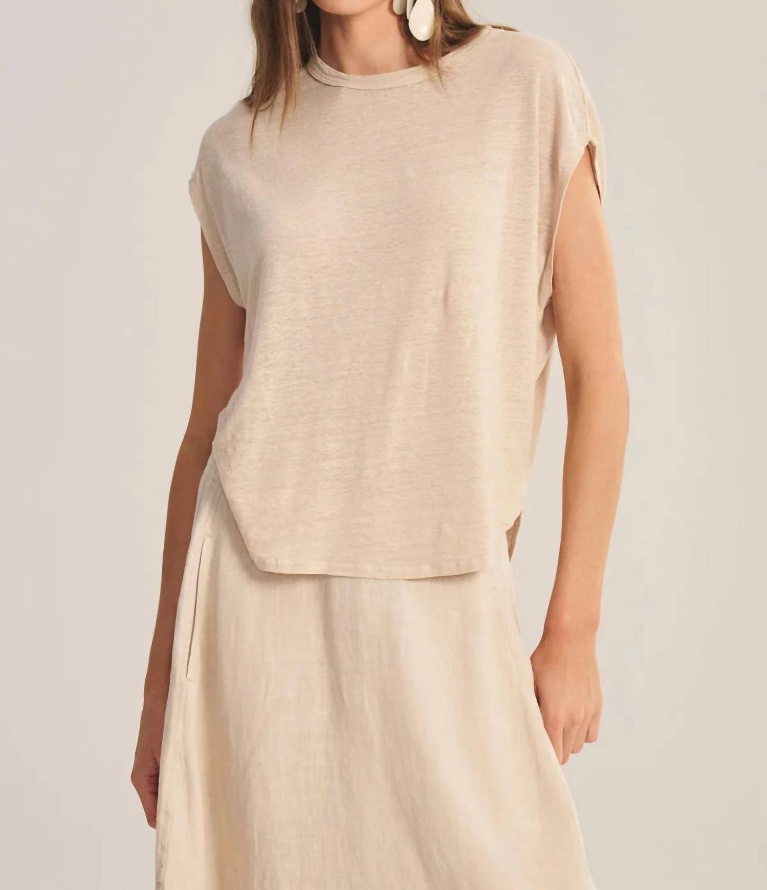 Velvet By Graham & Spencer - Velvet Sinclair Linen Tee