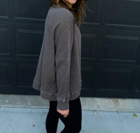 Mono B - Waffle Ribbed Pullover