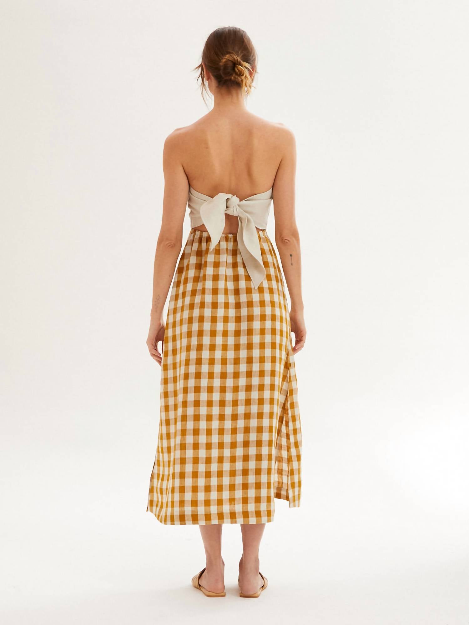 Casa Raki - Penelope Strapless Midi Dress