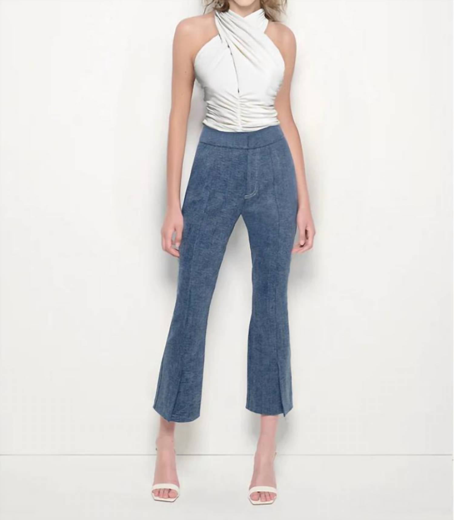 As By Df - Gianna Cropped Micro Flare Pants