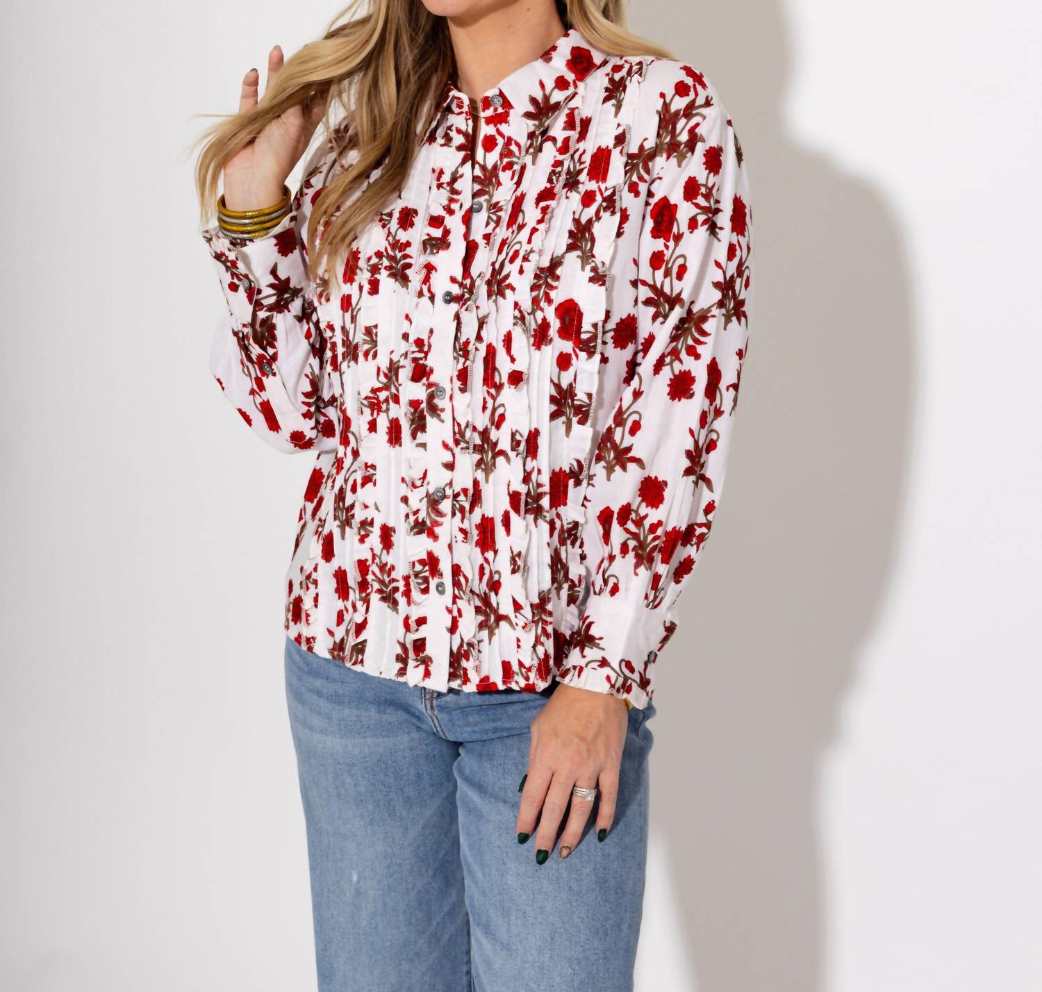 Ivy Jane - Tuxedo Gauze Top