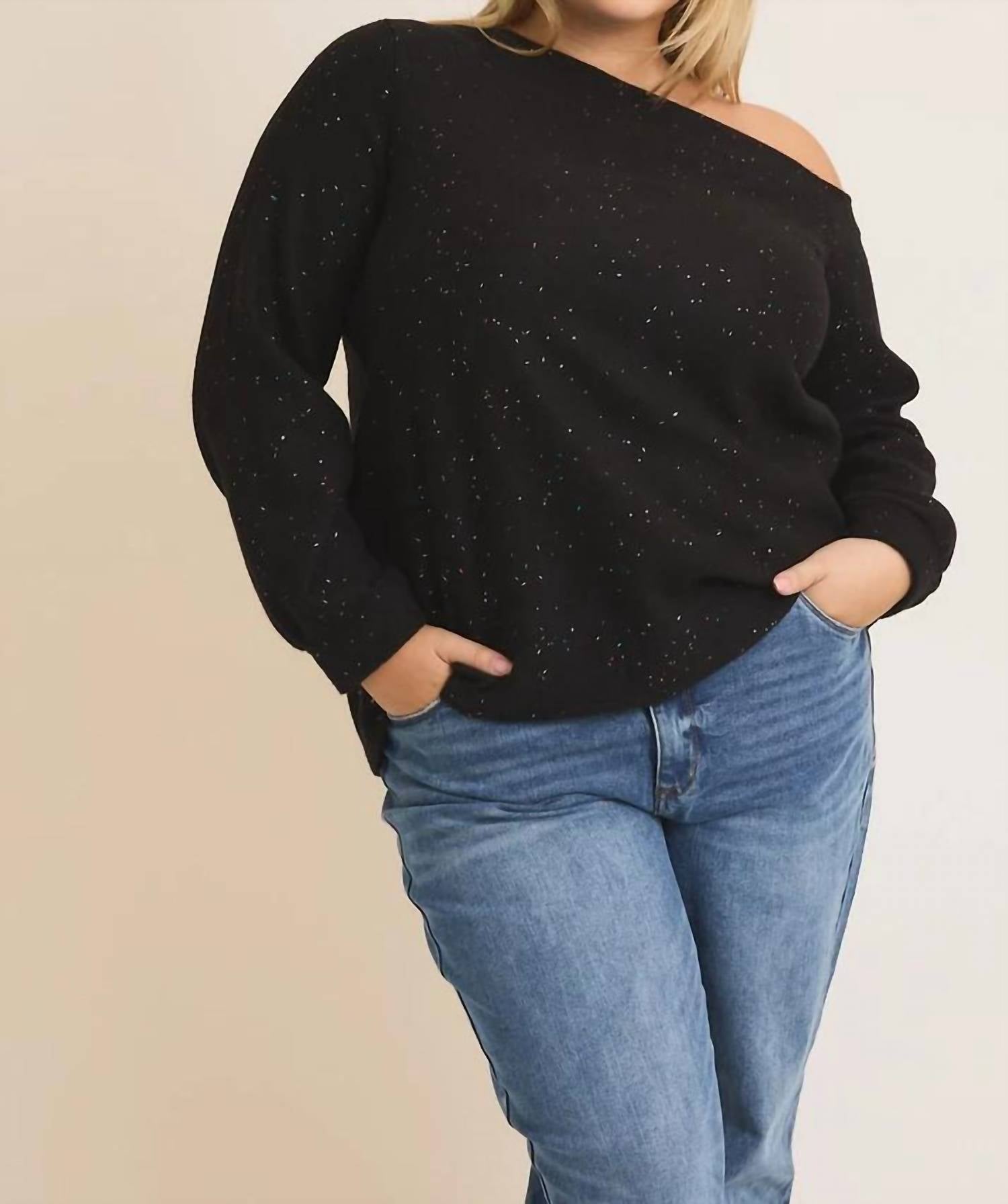 Gilli - Sequin Knit Top - Plus