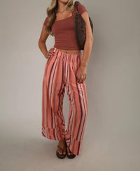 Free People - Women's Days End Linen Stripe Pant