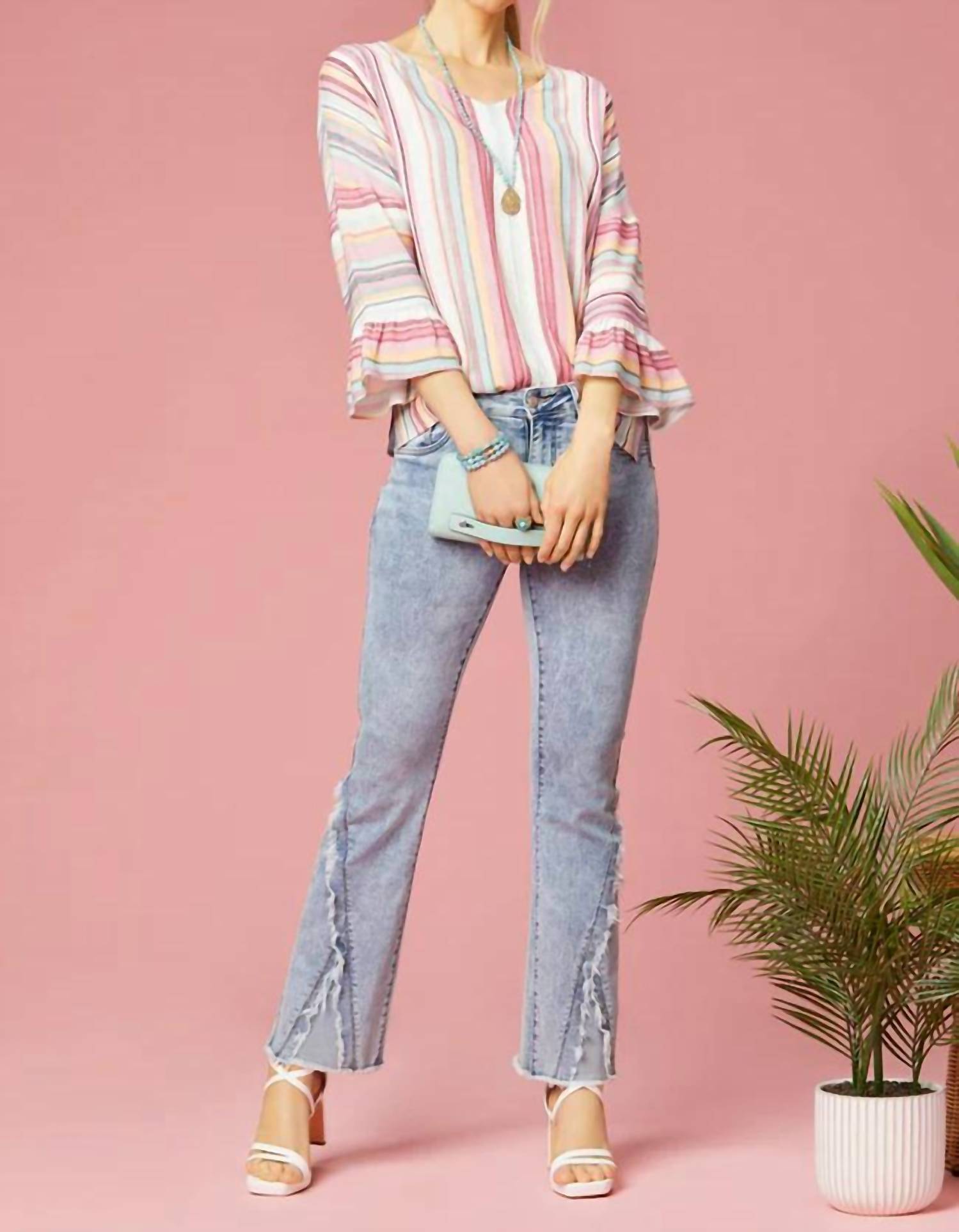 Coco + Carmen - Millicent Ruffle Sleeve Top